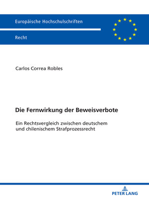 cover image of Die Fernwirkung der Beweisverbote